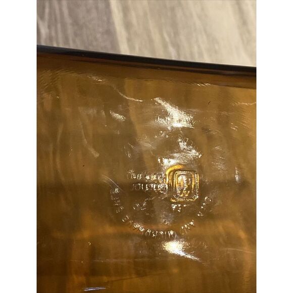 Vintage Anchor Hocking Bread Loaf Pan Amber 1 QT - Picture 5 of 9